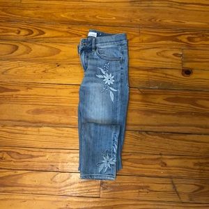 Loft size 00 light Floral Embroidered Demin